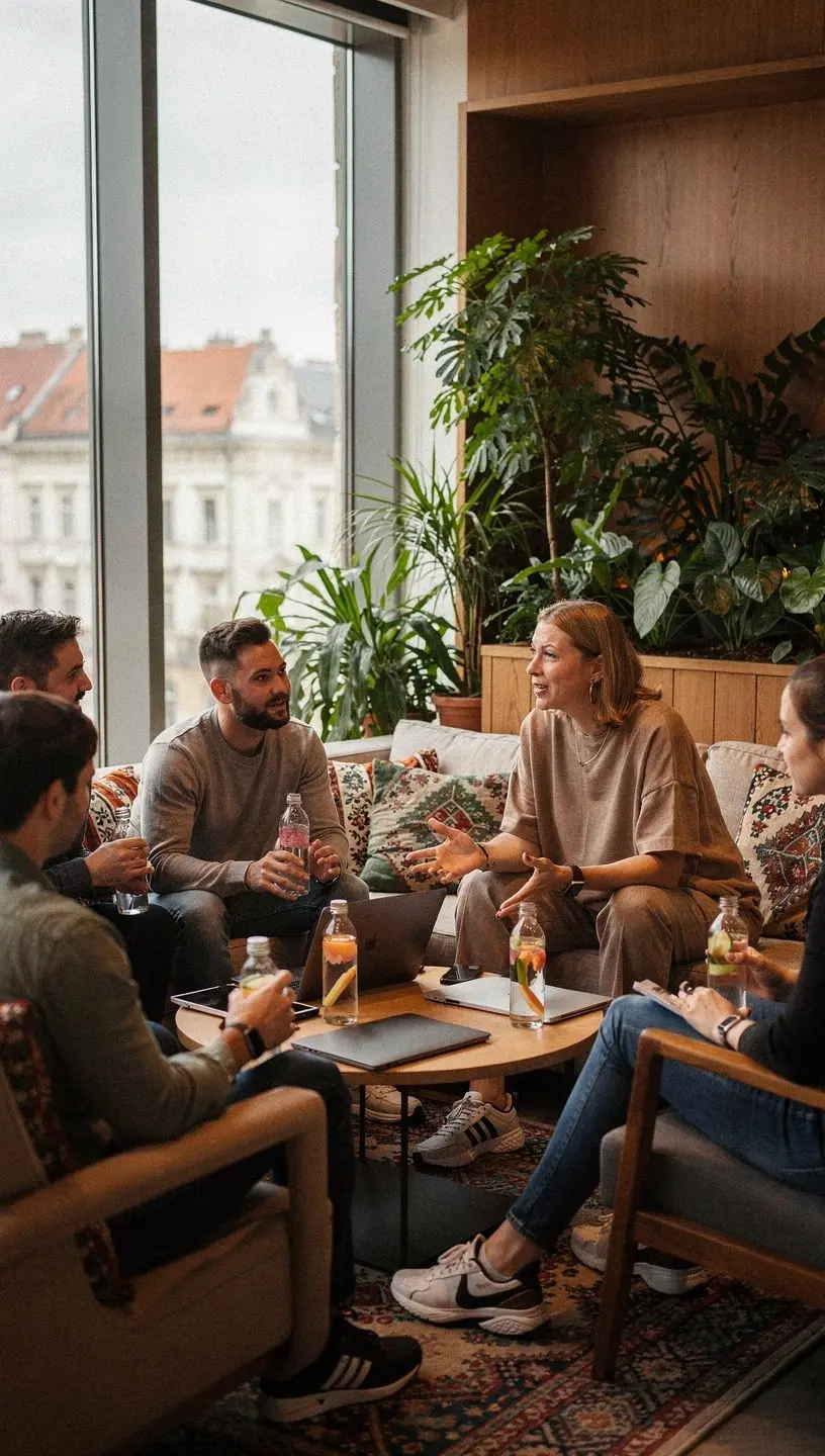 Professional business solutions illustration